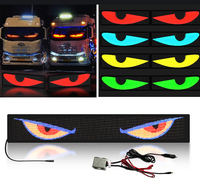 Panneau LED Pixel DIY RGB Led Devil Eyes pour Camion Publicité Logo Light App Control RGB LED Devil Truck Eyes Light