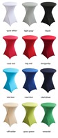 Nappe de table ronde extensible en spandex, nappe de banquet élastique ajustée pour la décoration de table de mariage et d'événements, housse de table