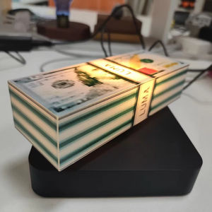 Lámpara de Dinero con Levitación Magnética Impresa en 3D, Cambio de Color RGB, Luz LED Flotante Creativa, Decoración para el Hogar con Enchufe - Product Image 1