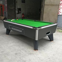 Mesa de Billar de Madera Sólida Personalizada Directo de Fábrica, Operada con Monedas, con Sistema Automático de Retorno de Bolas para Bares y Clubes