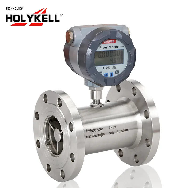 Holykell 4-20mA RS485 Diesel Oil Hydraulic Turbine Flow Meter Price