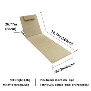 دينغشينغ حار بيع في الهواء الطلق المحمولة قابل للتعديل قابل للطي مستلق الشاطئ حصيرة الشمس المتسكع - Product Image 5