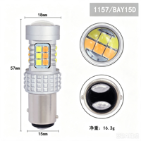 Feu Stop Clignotant LED Liwiny pour Voiture 3030 30SMD S25 1156 BAU15S PY21W 1157 BAY15D T20 7443 W21 5W Canbus Feu Arrière de Recul