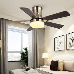 Ventilatore da soffitto per interni in bronzo con motore a corrente alternata zhongshan ventilatore da soffitto per arredamento a pavimento basso