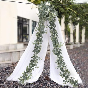 Chaise fleur Plantes artificielles Real Touch Eucalyptus Vignes Intérieur <span class=keywords><strong>Extérieur</strong></span> Jardin Décorations Gris Greenry Eucalyptus Guirlande - Product Image 3
