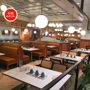 Custom Modern Eco-Friendly Commercial Metal Frame Marble Square Dining Table for Restaurant <strong>Cafeteria</strong> - Product Image 6