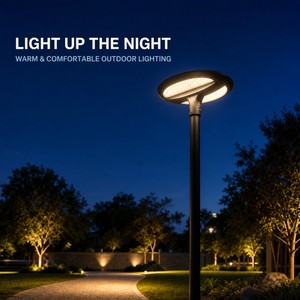 Lampu Taman <span class=keywords><strong>LED</strong></span> Tenaga Surya 20W-50W, Lampu Jalan Aluminium Die-cast Tekanan Tinggi IP65 untuk Pencahayaan Ambient Taman - Product Image 2