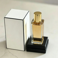 Flacon de parfum en verre en gros, 30 ml, 50 ml, 100 ml, flacon atomiseur de parfum vide irrégulier avec pompe pulvérisatrice et bouchon, avec boîte