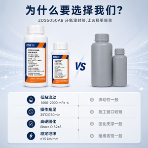 Compuesto Epoxi para Sellado ZDS5050AB 25kg Resistente al Agua y a Altas Temperaturas para Sellado de Módulos de Potencia de PCB - Product Image 5