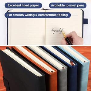 Hot Sale Customized Leather A5 Magnetic Button <b>Notebook</b> <b>Set</b> Business Office Work Conferences Promotional Corporate Gift Notepad - Product Image 4