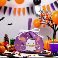 Sacs d'emballage de cadeau de fête d'Halloween personnalisés Pochette personnalisée en gros en plastique non tissé de design de mode