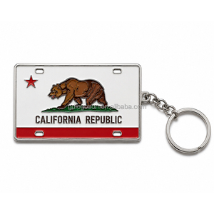 Llavero de Metal con Diseño de Ciudad de EE. UU. Personalizado al por Mayor, Llavero de Recuerdo Personalizado de Los Ángeles, Hollywood, California - Product Image 3