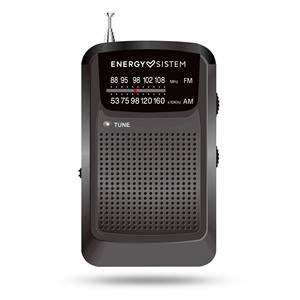 Radio de Bolsillo Portátil AM/FM con Batería de Plástico, Salida para Auriculares, Pantalla LED e Indicador Visual de Sintonización - Product Image 1