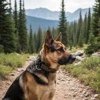 Collier tactique robuste pour chien avec poignée de contrôle, boucle à dégagement rapide, anneau en D en acier inoxydable, patchs personnalisés, collier d'entraînement pour chien