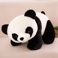 Peluche Panda Blanc Assis Personnalisée, Grande Taille, Adorable, Réaliste, Kawaii, Douce