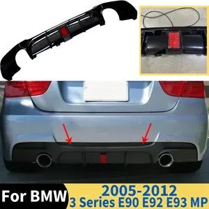 Pour Série 3 E90 E92 E93 Style 2005-2012, lèvre de pare-chocs arrière de voiture avec spoiler diffuseur lumineux, accessoires automobiles - Product Image 1