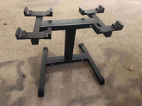 Support de rangement robuste pour haltères, 4 niveaux réglables, antidérapant, pour la maison, la salle de sport et le fitness