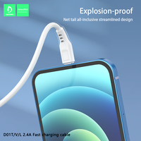 VDENMEN-Cable de datos tipo C DE CARGA RÁPIDA, 2.4A, venta directa de fábrica para cable de datos, cargador USB de PVC estándar CN;GUA