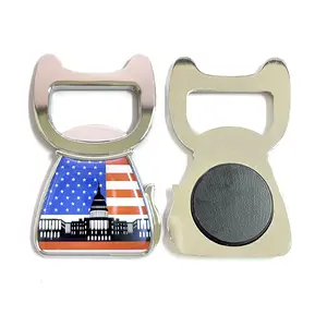 Factory Wholesale Keychain Keyring Bottle opener Custom enamel 3D logo metal sublimation bottle opener