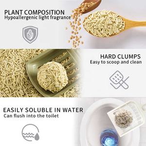 Starke duft und verklumpung katze produkte hohe grade anlage tofu wurf sand - Product Image 3