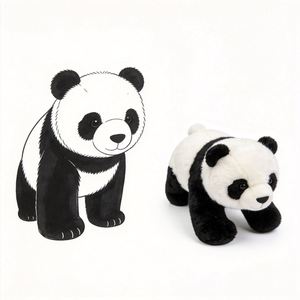 Nuevo Diseño de Peluche de Panda Personalizado, Popular Mini Peluche de Animal, Lindo Peluche de Panda Personalizado - Product Image 1
