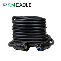 Cable de Alimentación Industrial Socapex de 19 Pines, Conductor de Cobre de 1.5mm 2.5mm, IP67 Impermeable, Cable de Extensión de 20m