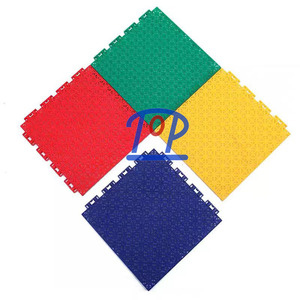 High Strength <b>Plastic</b> Interlocking <b>Flooring</b> Tiles for Outdoor Basketball Pickleball Volleyball Court - Product Image 1