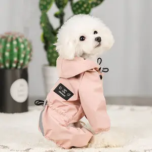 High-end Pet Raincoat Large Size Rain Gear Cat Poncho Night Light Pet Raincoat Dog Trench Coat Waterproof