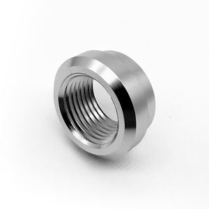 Benutzer definierte Aluminium-Halb kupplung Bung Based Steel Upper Ball Joint Sleeve Stufened Weld Bung Trachea Mutter 1/8 1/4 3/8 1/2 3/4 NPT - Product Image 2