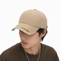 Casquette de baseball vintage en twill délavé, style déstructuré, 6 panneaux, avec boucle métallique réglable, pour hommes et femmes, streetwear