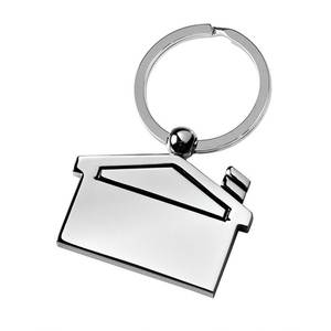 Customizable Metal Keychain House Fashion Vintage Cartoon Style Offset UV <b>Printing</b> <b>on</b> Alloy Zinc <b>Iron</b> Material with Custom Logo - Product Image 1