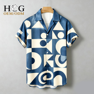 Factory Direct Source Factory Luxury Elegant Custom Hawaiian <strong>Shirts</strong> Personalized <strong>White</strong> Floral Quick Dry Crocheted <strong>Shirt</strong> Men - Product Image 1
