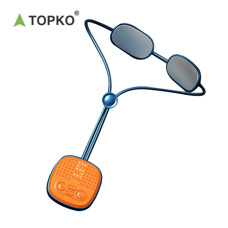 TOPKO อัจฉริยะจี้คอและกลับนวด Shiatsu Massager แบบพกพาสมาร์ทไฟฟ้า Ems นวด Pulse Massager