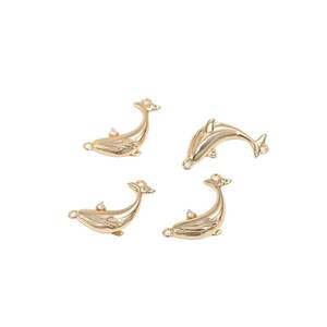 Colgantes de <span class=keywords><strong>la</strong></span> Serie Vida Marina con Fuerte Galvanoplastia <span class=keywords><strong>y</strong></span> Chapado en Oro de 14K, Delfín, Estrella de Mar, Concha <span class=keywords><strong>y</strong></span> <span class=keywords><strong>Ballena</strong></span>, Accesorios para Joyería DIY - Product Image 5