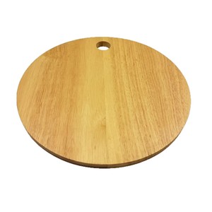 Round <b>Rubber</b> Wood Cutting Board 29.5 Cm For Kitchen Vegetables Fruits Chopping <b>Block</b> Home Use - Product Image 1