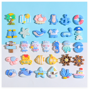 DIKINA - Set de Miniaturas para Jardín de Hadas, Suministros para Terrarios, Set Mixto de Ancla, Barco, Vela, Decoración de Playa, Flores de Resina - Product Image 3