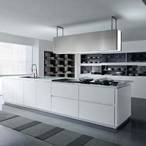 Cuisine moderne chinoise, armoires de cuisine en bois massif Zensinc, laquées haute brillance, écologiques, RTA, modulaires, armoires de cuisine complètes - Product Image 4