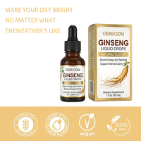 Complément Liquide Oral au Ginseng Marque Blanche - OEM/ODM pour Soutien Énergétique, Clarté Mentale, Amélioration de l'Immunité 60mL Saveur Naturelle