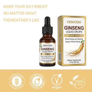 תוסף נוזלי ג'ינסנג מותג פרטי - ייצור לפי הזמנה (OEM/ODM) לתמיכה באנרגיה ובהירות נפשית, 60 מיליליטר טיפות בטעם טבעי - Product Image 4