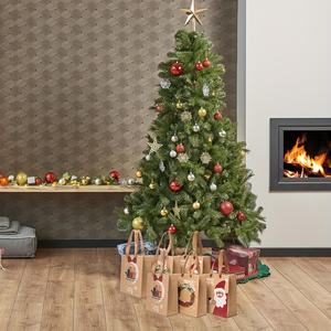 YR noel gümrük noel baba yeni yıl partisi hediye baskı zanaat lüks alışveriş noel ambalaj Kraft kağdı hediye çantası zekâ - Product Image 4