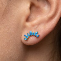Labrets et Piercings de Cartilage d'Oreille en Titane Poli Miroir, Zircon et Plaqué Or 24K, Hypoallergéniques, Cadeau de Mariage, Bijoux Corporels