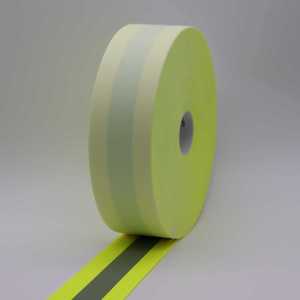 7110FR 蛍光イエロー難燃性反射生地（安全服用） - Product Image 1