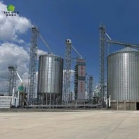 Silo a Grana Verticale con Fondo a Tramoggia per Stoccaggio Materie Prime, Silo Agricolo per Arachidi e Cereali