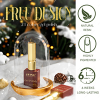JTING Coffret de vernis gel de Noël 24 couleurs, design personnalisable, collection OEM/ODM, vernis à ongles UV sans HEMA, pour salon de manucure