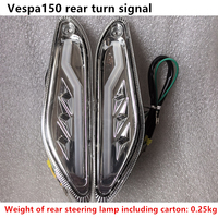 Feux de clignotants séquentiels Level10 pour Vespa Sprint Primavera 50 125 150cc, chrome, LED claires, avant et arrière, clignotants 12V