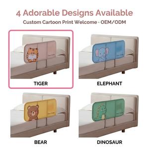 Barrière de sécurité pliable en mousse EVA pour tout-petits, couleurs de dessins animés personnalisées disponibles, 120x42cm, barrière de lit pour bébé, OEM ODM - Product Image 3