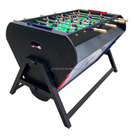 Table de jeu multifonction 3 en 1 de 55 pouces avec pieds rotatifs en acier, durable, 4,5 pieds, combo billard gris, écologique