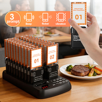 Système d'appel de file d'attente de qualité commerciale - Système d'alerte sonore et vibrante pour une gestion fluide des commandes en restaurant