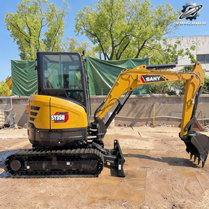 Excavadora Mini Sany35U Usada, 3.7 Toneladas, Cucharón de 0.15m³, Marca China Original, Excavadora de Construcción de Tamaño Pequeño, Pocas Horas de Uso - Product Image 2