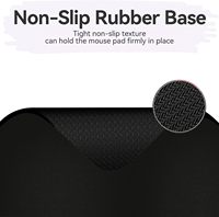 Mini tapis de souris rectangulaire, base en caoutchouc épais antidérapant, imperméable, petit tapis de souris portable pour le bureau et les voyages